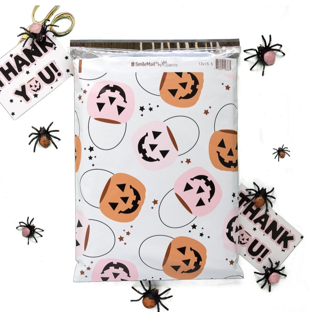 🎃10 Large Trick or Treat Poly Mailers 12 x 15 inch - Picture 2 of 2